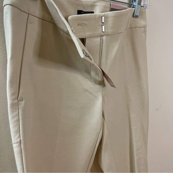NWT Ann Taylor “Straight Through Hip & Thigh” ankle length pants 00P cream - Picture 7 of 7